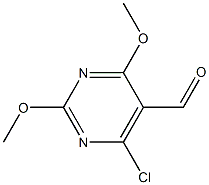 2,4-Dimethoxy-6-chloropyrimidine-5-carbaldehyde 结构式
