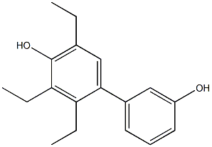 2,3,5-Triethyl-1,1'-biphenyl-3',4-diol 结构式