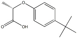 (S)-2-(4-tert-Butylphenoxy)propionic acid 结构式