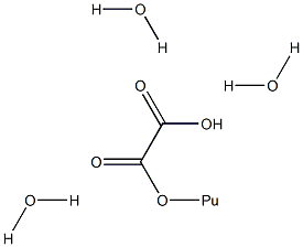 Plutonyl oxalate trihydrate 结构式