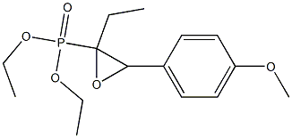 [2-Ethyl-3-(4-methoxyphenyl)oxiranyl]phosphonic acid diethyl ester 结构式