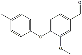 3-Methoxy-4-(4-methylphenoxy)benzaldehyde 结构式