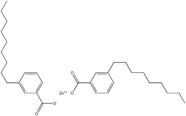 Bis(3-nonylbenzoic acid)zinc salt 结构式