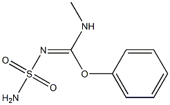 N-Sulfamoyl[phenoxy(methylamino)methan]imine 结构式