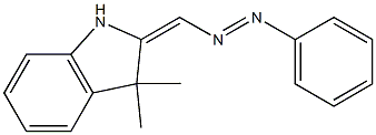 3,3-Dimethyl-2-(phenylazomethylene)indoline 结构式