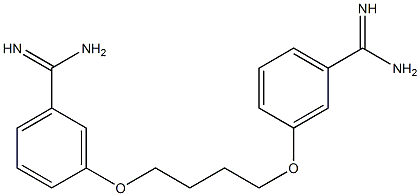 3,3'-[1,4-Butanediylbis(oxy)]bis[benzamidine] 结构式