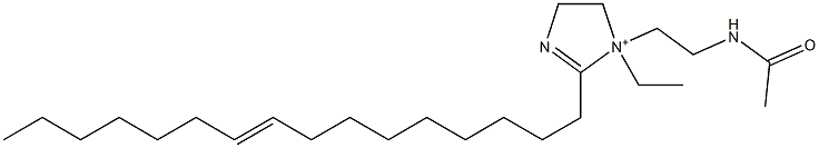 1-[2-(Acetylamino)ethyl]-1-ethyl-2-(9-hexadecenyl)-2-imidazoline-1-ium 结构式