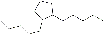 1,2-Dipentylcyclopentane 结构式
