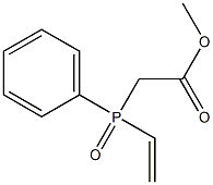 (2-Methoxy-2-oxoethyl)phenylvinylphosphine oxide 结构式