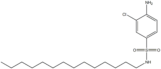 2-Chloro-4-(N-tetradecylsulfamoyl)aniline 结构式