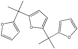 2,5-Bis[1-(2-furyl)-1-methylethyl]furan 结构式