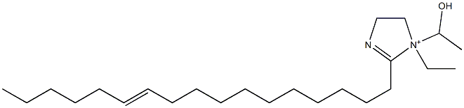 1-Ethyl-2-(11-heptadecenyl)-1-(1-hydroxyethyl)-2-imidazoline-1-ium 结构式