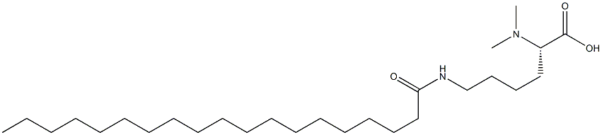 N6-Nonadecanoyl-N2,N2-dimethyllysine 结构式