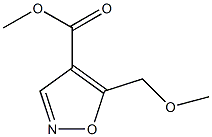 5-(Methoxymethyl)isoxazole-4-carboxylic acid methyl ester 结构式