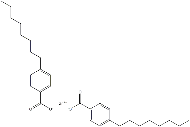 Bis(4-octylbenzoic acid)zinc salt 结构式