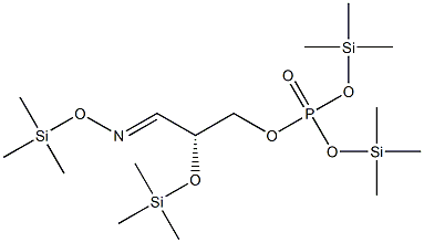 Phosphoric acid (R)-2-(trimethylsilyloxy)-3-(trimethylsilyloxyimino)propylbis(trimethylsilyl) ester 结构式