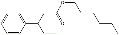 3-Phenylpentanoic acid hexyl ester 结构式
