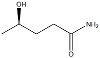 [R,(-)]-4-Hydroxyvaleramide 结构式