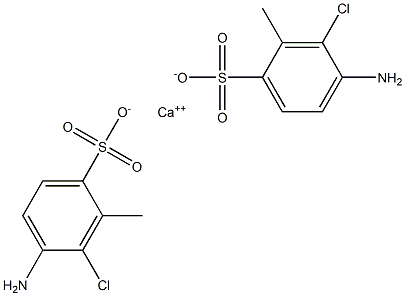 Bis(4-amino-3-chloro-2-methylbenzenesulfonic acid)calcium salt 结构式
