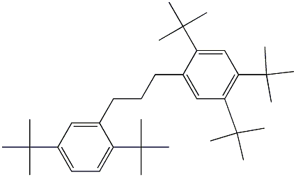 1-(2,4,5-Tri-tert-butylphenyl)-3-(2,5-di-tert-butylphenyl)propane 结构式