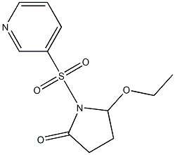 5-Ethoxy-1-(3-pyridylsulfonyl)pyrrolidin-2-one 结构式