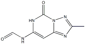 2-Methyl-7-formylamino[1,2,4]triazolo[1,5-c]pyrimidin-5(6H)-one 结构式