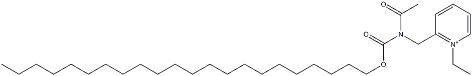 2-[N-Acetyl-N-(docosyloxycarbonyl)aminomethyl]-1-ethylpyridinium 结构式