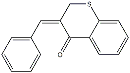 2,3-Dihydro-3-benzylidene-4H-1-benzothiopyran-4-one 结构式