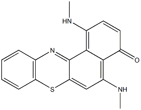 1,5-Bis(methylamino)-4H-benzo[a]phenothiazin-4-one 结构式