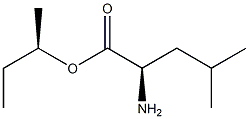 (R)-2-Amino-4-methylpentanoic acid (R)-1-methylpropyl ester 结构式