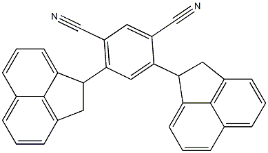 4,6-Di(acenaphthen-1-yl)-1,3-benzenedicarbonitrile 结构式