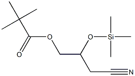 Pivalic acid 3-cyano-2-(trimethylsilyloxy)propyl ester 结构式