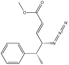 (2E,4S,5R)-4-Azido-5-phenyl-2-hexenoic acid methyl ester 结构式