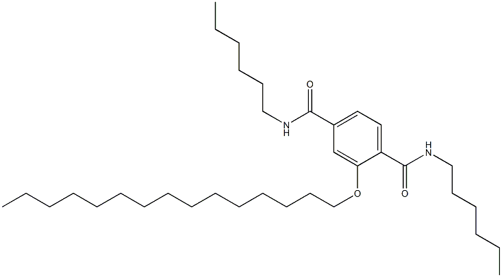 2-(Pentadecyloxy)-N,N'-dihexylterephthalamide 结构式