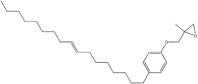 4-(8-Heptadecenyl)phenyl 2-methylglycidyl ether 结构式