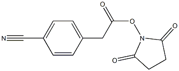 4-Cyanobenzeneacetic acid succinimidyl ester 结构式