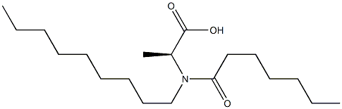 N-Heptanoyl-N-nonylalanine 结构式