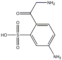4-(Aminoacetyl)-1-aminobenzene-3-sulfonic acid 结构式