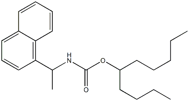 N-[1-(1-Naphtyl)ethyl]carbamic acid (1-butylhexyl) ester 结构式