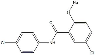 4',5-Dichloro-2-sodiooxybenzanilide 结构式