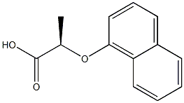 [R,(-)]-2-(1-Naphtyloxy)propionic acid 结构式