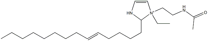 1-[2-(Acetylamino)ethyl]-1-ethyl-2-(5-tetradecenyl)-4-imidazoline-1-ium 结构式