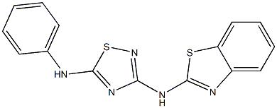 3-(Benzothiazol-2-yl)amino-5-phenylamino-1,2,4-thiadiazole 结构式