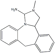 2-Methyl-2,3,9,13b-tetrahydro-1H-dibenz[c,f]imidazo[1,5-a]azepin-3-amine 结构式