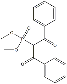 (1,3-Diphenyl-1,3-dioxopropan-2-yl)phosphonic acid dimethyl ester 结构式