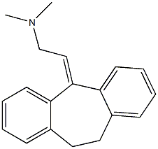 2-(10,11-Dihydro-5H-dibenzo[a,d]cyclohepten-5-ylidene)-N,N-dimethylethanamine 结构式