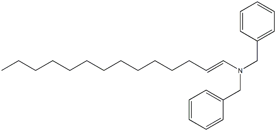 (1-Tetradecenyl)dibenzylamine 结构式