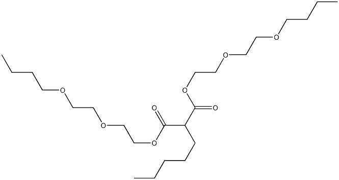 Hexane-1,1-dicarboxylic acid bis[2-(2-butoxyethoxy)ethyl] ester 结构式