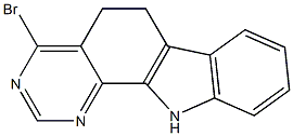 4-Bromo-6,11-dihydro-5H-pyrimido[4,5-a]carbazole 结构式