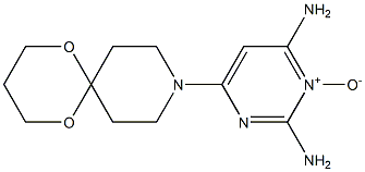 9-[(2,6-Diaminopyrimidine-1-oxide)-4-yl]-1,5-dioxa-9-azaspiro[5.5]undecane 结构式